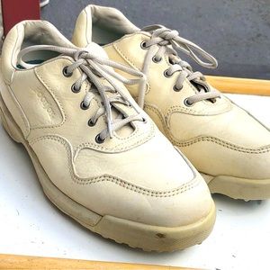 Foot Joy Contour 54017 Men’s Egg White (Beige)Leather Golf Cleats Size 9M